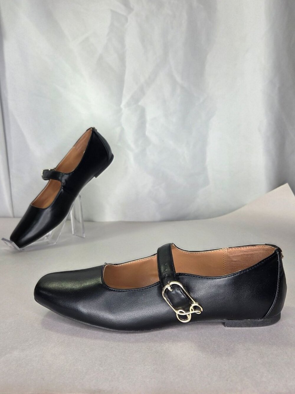 Sam and Libby Fredi Mary Jane Flat Shoes (Black) - Size 9 M